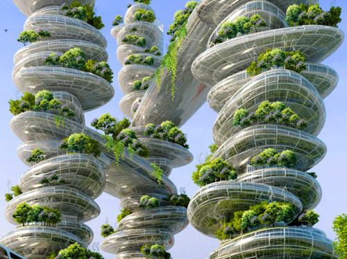 raceletto-romeo:ascalonia: mymodernmet: According to architect Vincent Callebaut, the Paris of 