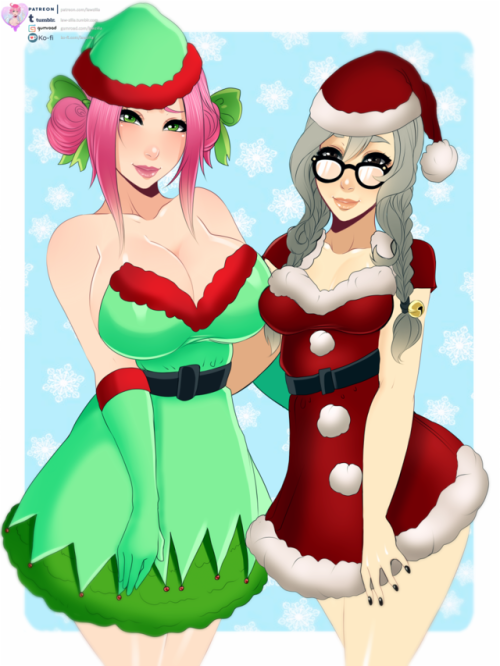  Finished commission of Alysa & Kim (Fallout 4 OCs) on christmas outfits for SexyHair and GrandpaWarrior.All versions up on my PatreonVersions included:- Hi-Res/V2/V3- Lace/V2/V3- Nude/V2 ❤  Support me on Patreon if you like my work ! ❤❤ Also