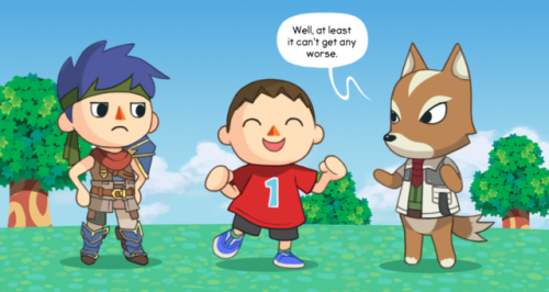 finalsmashcomic: Worlds of Possibilities Villager loves shorts! They’re comfy and easy to wear