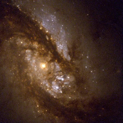 The Core of Barred Spiral Galaxy NGC 1365 by NASA Hubble