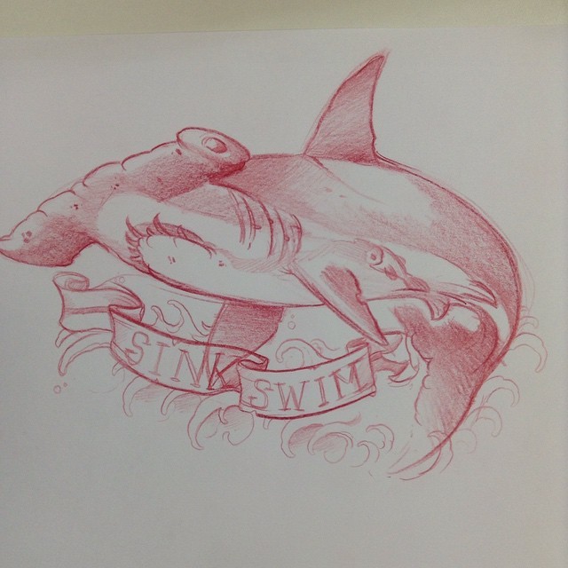 traditional hammerhead shark flash