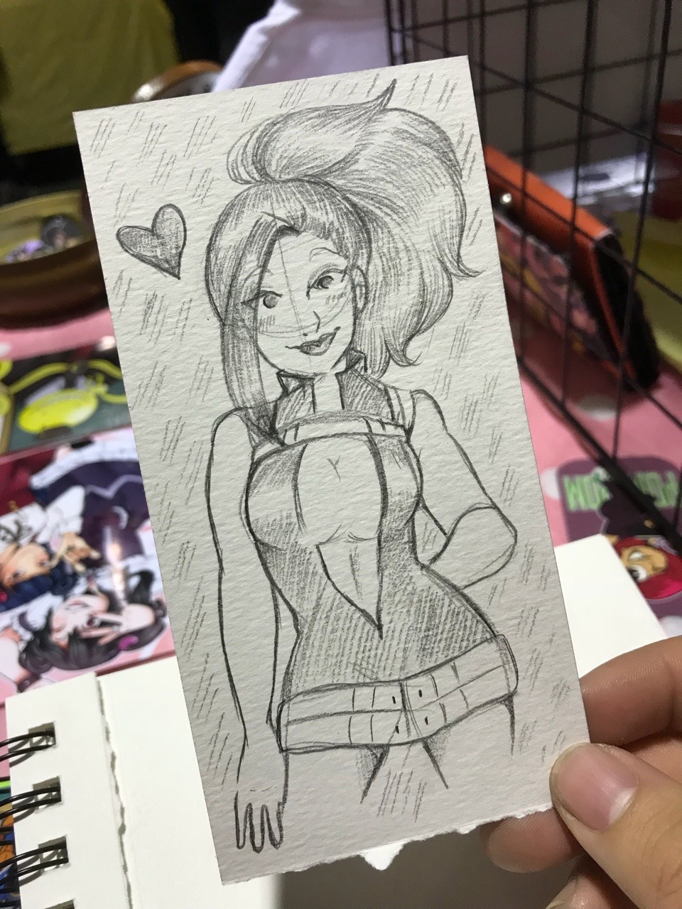 tokoyumi:A quick Momo I did at my booth for a cosplayer I look up to!!!’ God bless