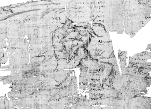 likeavirgil: Sketches of real and mythical animals from the verso of the Artemidorus Papyrus (For mo