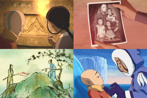 kristallioness: Katara: “These pictures tell their story. They met on top of the mountain that