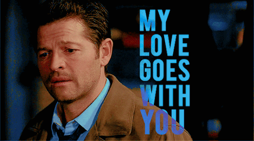 kougamishinyas:deancas + song lyrics ⤵your eyes are soft with sorrow hey, that’s no way to say goodb
