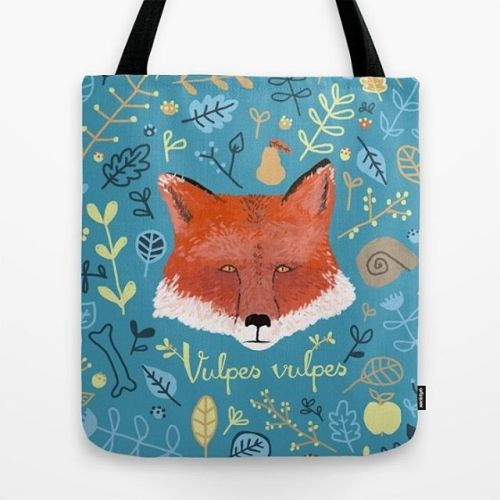 ‘Vulpes vulpes’ tote bag. Link in bio! #redfox #redbubblecreate #redbubble #totebag #bag