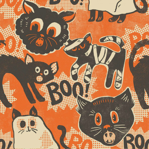 bookofoctober:  “Spooktacular Eve” fabrics (buy here)