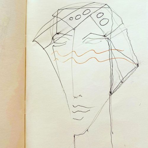 Du #vague à l’#ame #dessin #drawing #ink #illustration #jdchiaramonte #art #visage #emotion #quicksk
