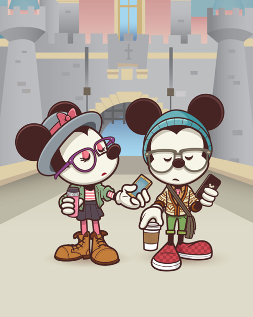 jerrodmaruyama:My thanks to Disney Examiner for debuting the latest Hipster Mickey (& Minnie) 