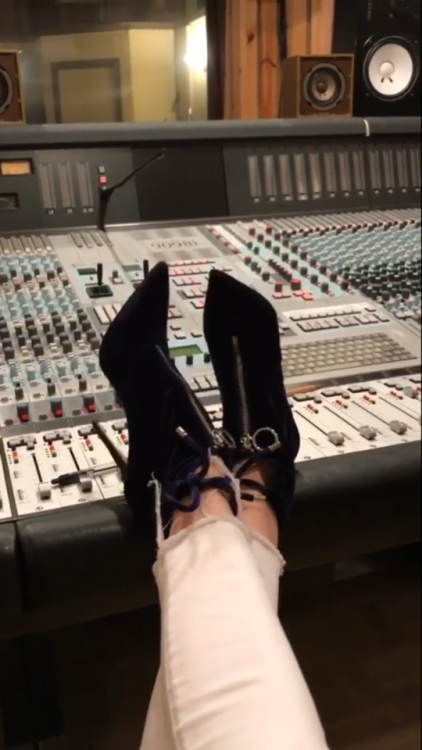 Lola in the studio