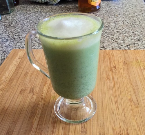 Matcha Latte Ingredients: ½ teaspoon matcha Water Milk Honey or other sweetener Method: Put the matc