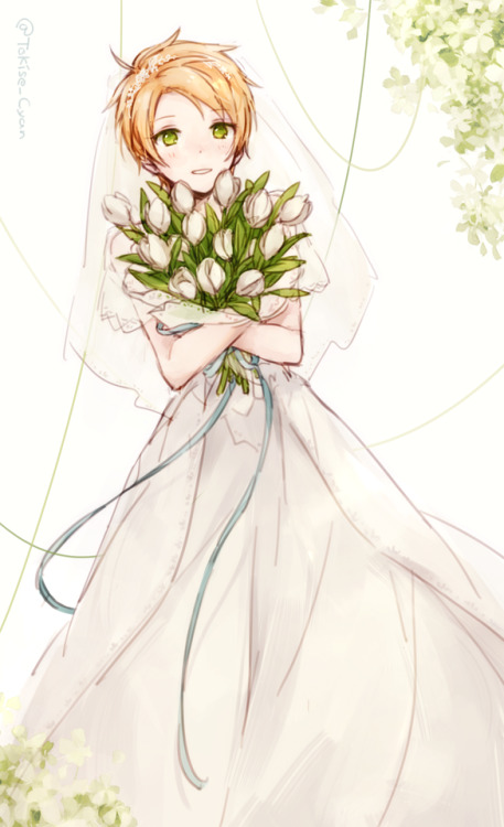 Request: Yuukun in dressDrawing bride dresses is so relaxing ><