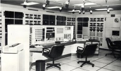 engineeringhistory:  Westinghouse Anacom at ABB, circa 1990. The Westinghouse Anacom, an analog electric computer, was introduced in 1948 as a network analyzer to diagnose various problems in engineering design. The machine was used until the early 1990s.