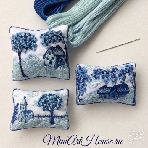 Miniature Embroidered Pillows