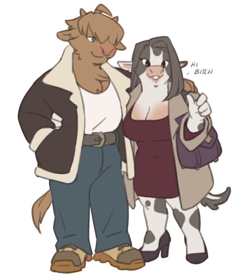 artyintheuk:cow lesbians (jo and kim)