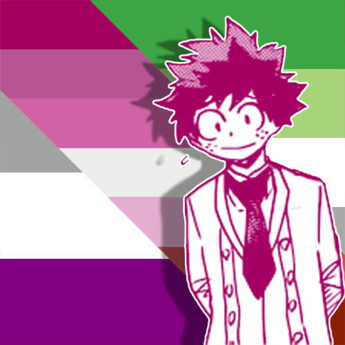 screaming-nope: Aro ace lesbian Deku icons requested by Anon! Free to use, just reblog! Requests are