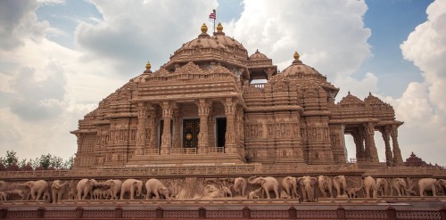 Akshardham view of gajendrapith, Delhi