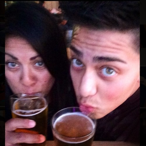 #thurstythursday #drankin and #hangingout @ @hangar24 with my #mama #helleslarger #hangar #beerme #family #paco #qualityTIME #wecutethough #greeneyes #theyrerealbitch #drank #goodtimes #life #summertime #windynights (at Hangar 24)