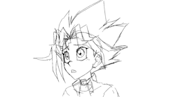 curbananimation:Animated a little Yugi gif just for fun 