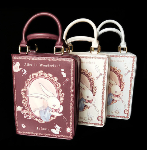 lolita-wardrobe: New Release: Infanta 【-The Book of Alice in Wonderland-】 Lolita Bag◆ Shopping Link 