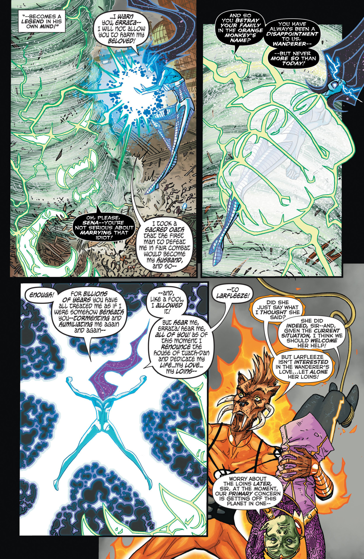 Larfleeze encounters one of the few things in all of existence that for all of his