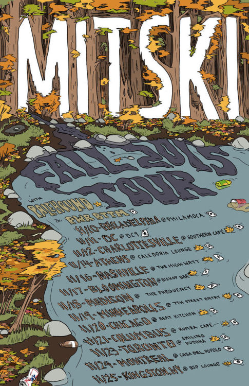 officialmitski:my favorite mitski tour posters (Anindya Anugrah, Gloria Koh, Ziyed Yusuf Ayoub, Char