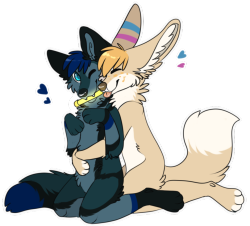 phan-the-fennec:  Sweet Puppy Love - by