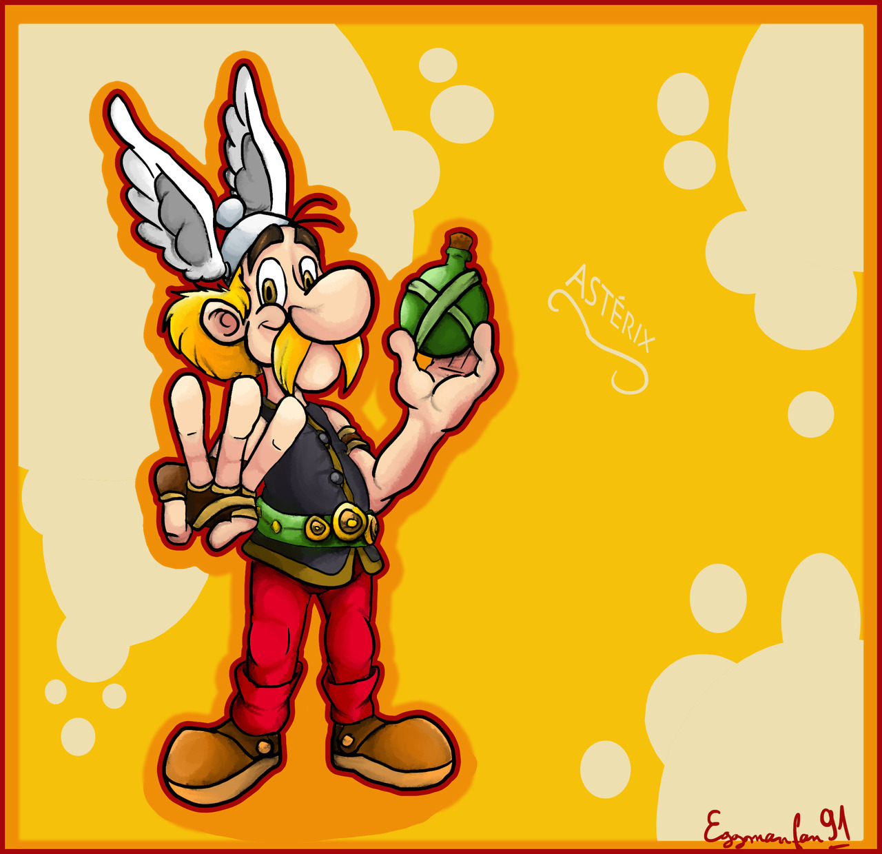 eggmanfan91:  Some Obélix and Asiérix fan art, as the remake and the new movie