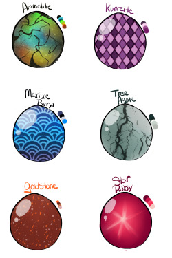 karaboos:  Gem eggs for sale  10$ USD Gemling  15$USD Gemling and Bust  20$USD Full Body 30$ Gemling, Bust, Weapon. 