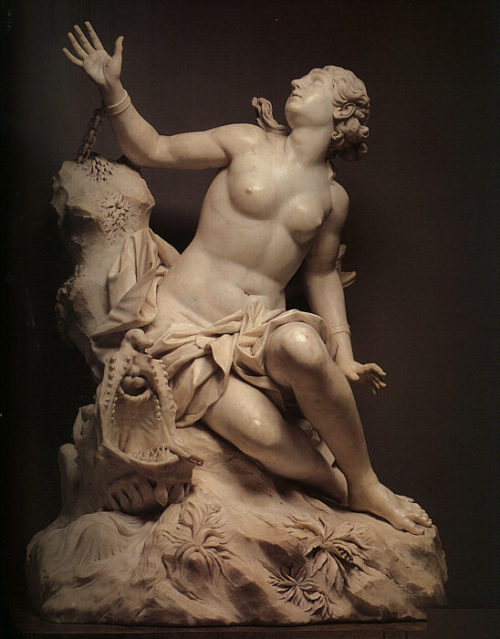 centuriespast: MONNOT, Pierre Etienne Andromeda and the Sea Monster 1700-04 Marble Metropolitan Muse