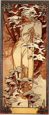 fawnvelveteen:    Winter, 1897 - Alphonse Mucha  