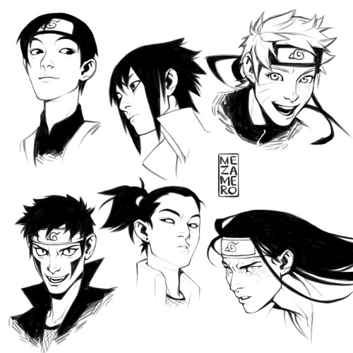 me-za-me-ro:Some Konoha faces