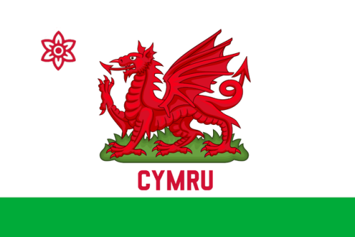 rvexillology:Wales in the style of California from /r/vexillology Top comment: love it