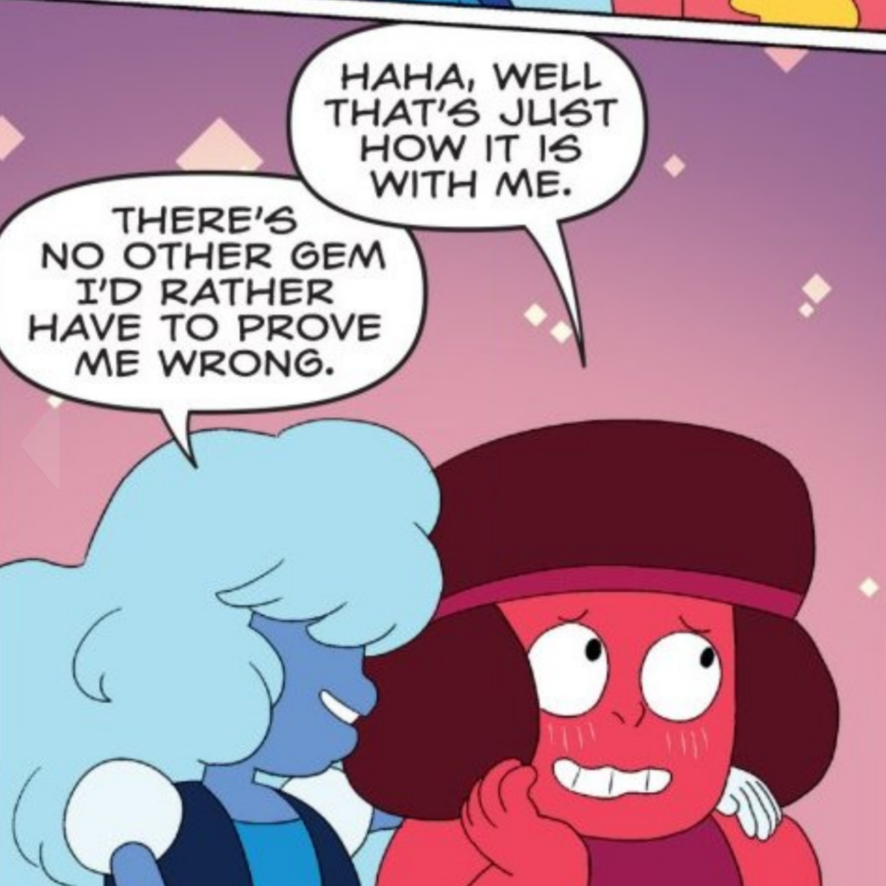gamedot:  some loving rupphires from the latest su comic (which you can get digitally