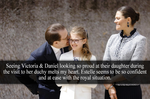 “Seeing Victoria & Daniel looking so proud at their daughter during the visit to her duchy melts