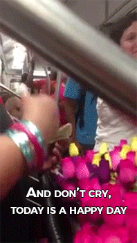 Porn Pics sizvideos:  Random act of kindness on a train