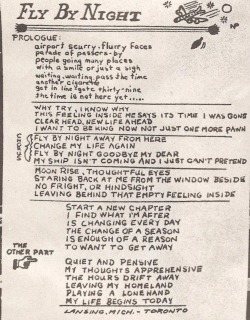 woahtherebigcat:  Original Lyric Sheets for