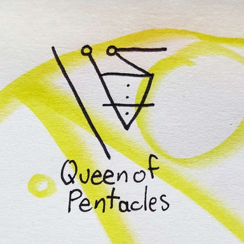 Day 105: April 15, 2018 Minor arcana: Queen of Pentacles. (Don’t repost or delete this caption. Feel