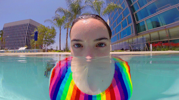 mrgif:  say hi to megan. how many times have you been to the pool so far this summer?