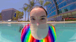 mrgif:  say hi to megan. how many times have you been to the pool so far this summer?