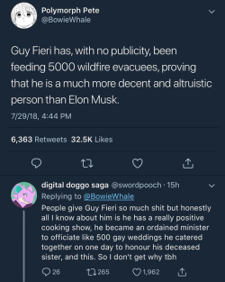 iratehoodlum:whitepeopletwitter:Guy Fieri   In August through September last year I did work on the Dixie Fire in California with a crew of my coworkers. We lived on a camp setup full of firefighters, paramedics, and other first responders.Y’all, Guy