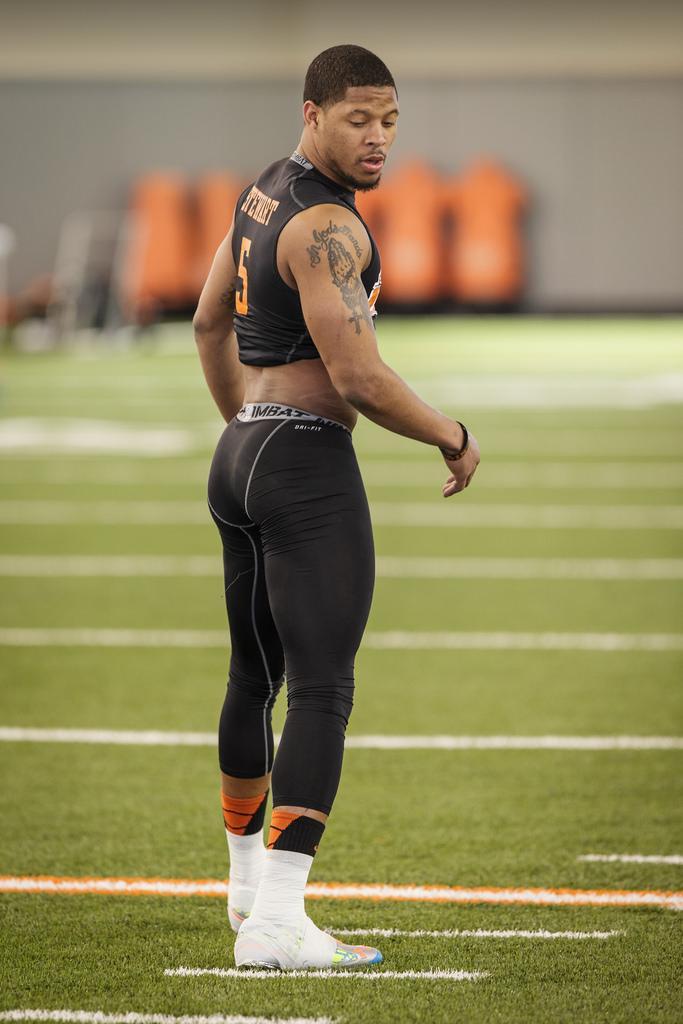 Josh Stewart, 2014 Oklahoma State pro day.