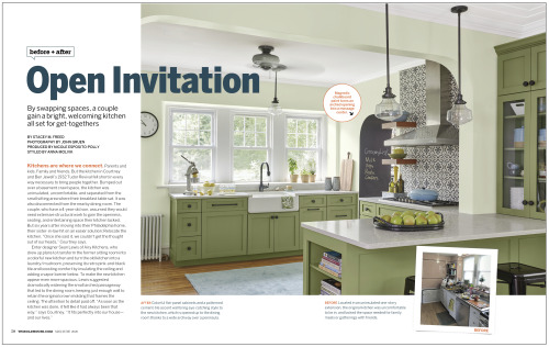 Open Invitation: A Philadelphia kitchen gets a bright, welcoming makeover, via the May/June issue of