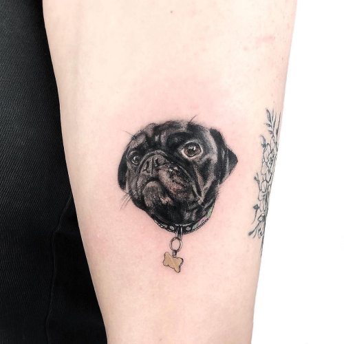 Update more than 78 black pug tattoo latest - in.cdgdbentre