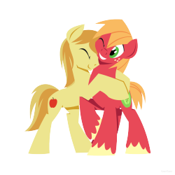 braeburn-corner:  Minimalist Pony Huggles! &lt;3  &lt;3!