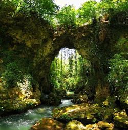 bluepueblo:  Natural Bridge, Epirus, Greece photo via stella 