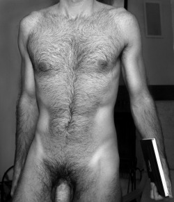 beauty-nude-art:Full frontal or not so far…  Can I write in his notebook?