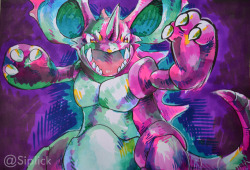 daftlynx:  Nidoking speedpaint! I really