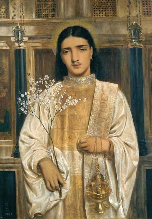 A Saint of the Eastern Church, Simeon Solomon (1867-68)
