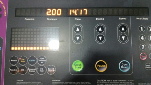You think I’m fuckin around when I train?  Just beat another time. Last time it was 14 minutes and 43 seconds,  and this time it came out to be 14 mins. and 17 seconds.